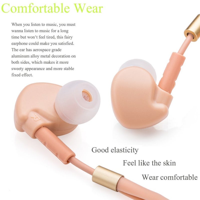 JINSERTA Elf Earbuds Headphones in-Ear Headphones Hands-Free Headset with Mic for iPhone/iPad Android/Computer Cosplay Headset - Image 4